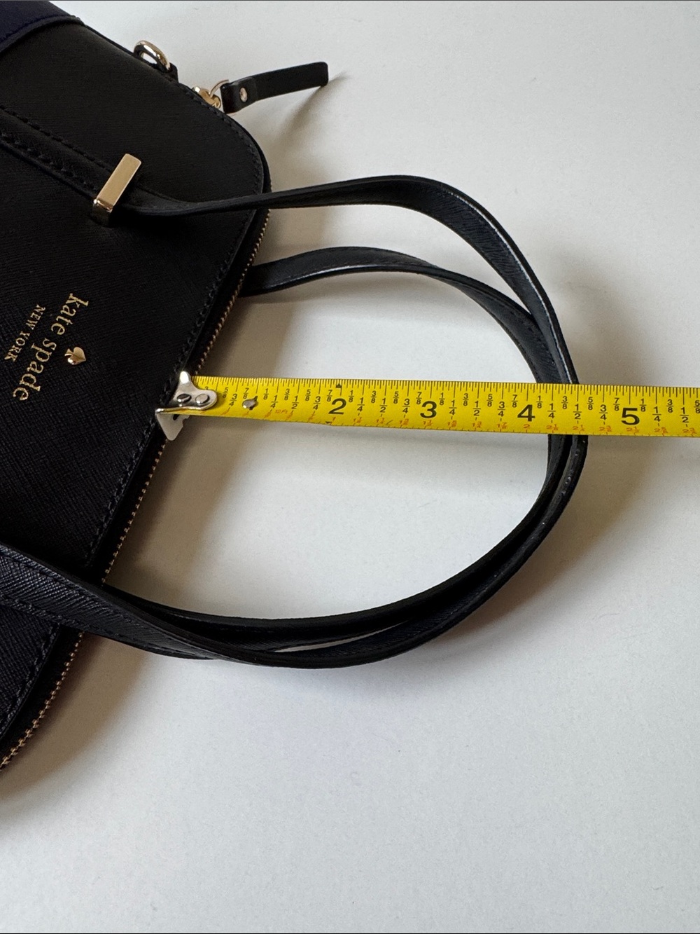 kate Spade Two-Tone Black and Blue Dome Satchel Bag - Picture 9 of 13